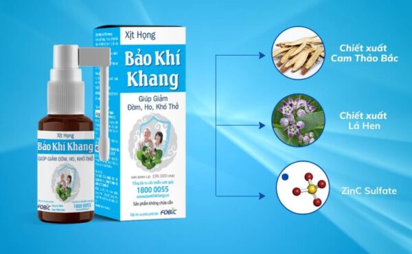 Xịt Họng Bảo Khí Khang - Lọ 30ml - Chính hãng