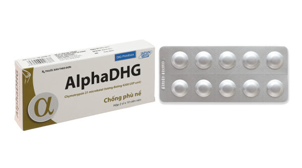 AlphaDHG - Thuốc kháng viêm, chống phù nề