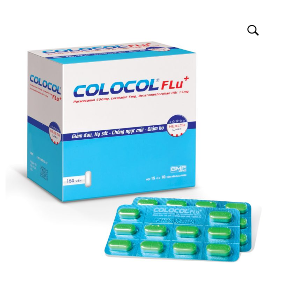 Colocol Cảm Cúm (H15 vỉ x 10 viên) (viên)