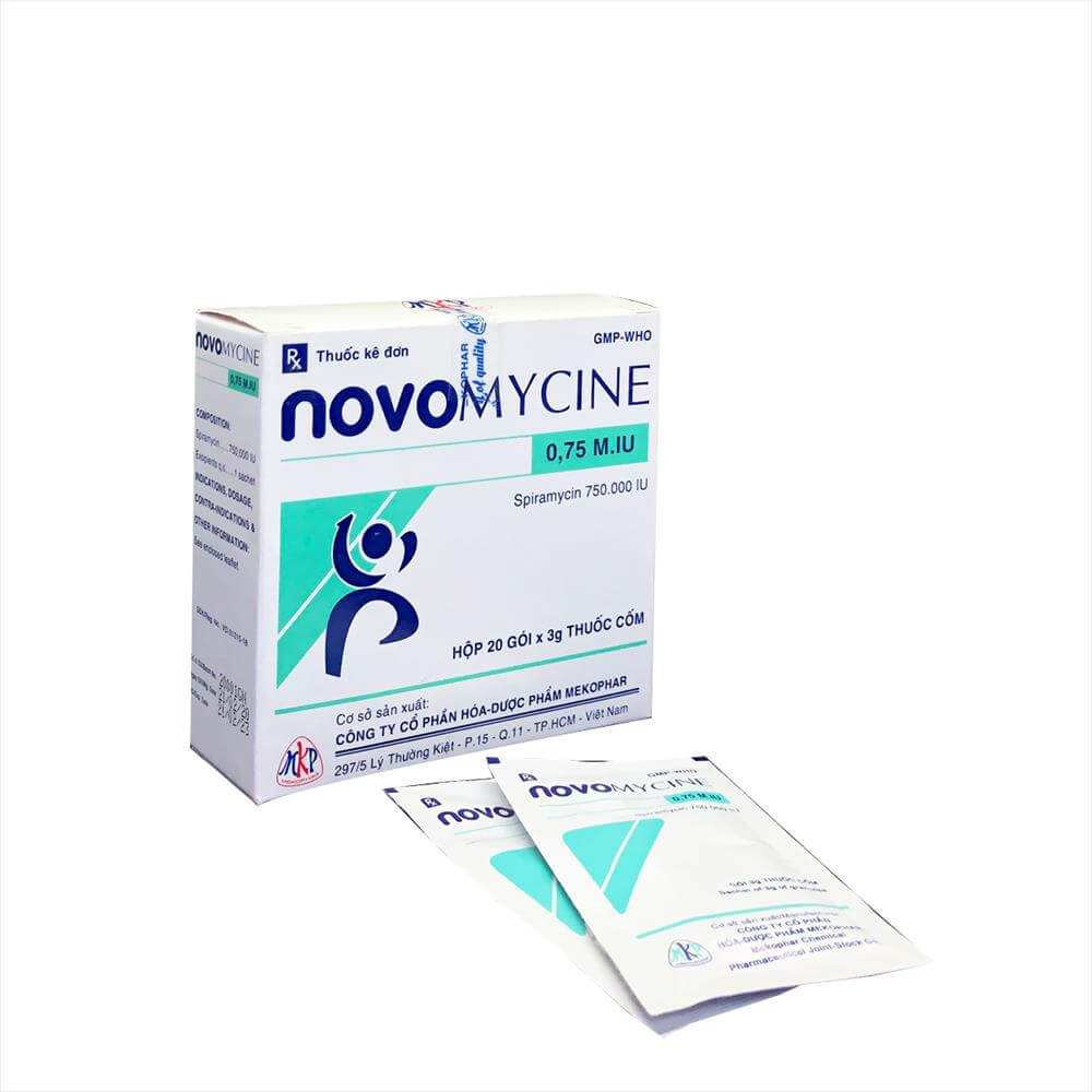Novomycine 0.75 M.IU Mekophar