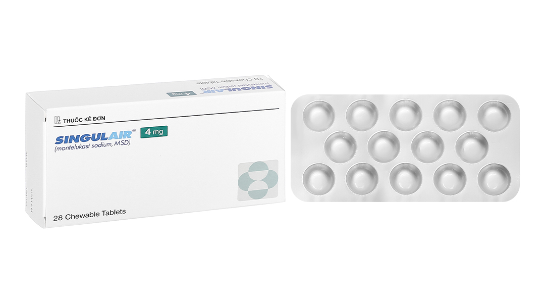 Singulair 4mg MSD (h28 viên) (viên)