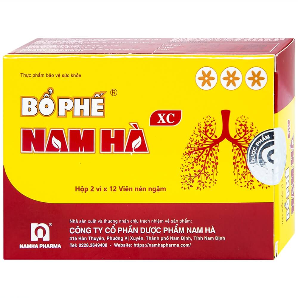 Viên Ngậm Bổ Phế Nam Hà XC (Hộp 2vỉ x 12viên)
