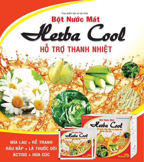 Bột Nước Mát Herba Cool Extra Vị Bắp (Hộp 10gói x 7g)