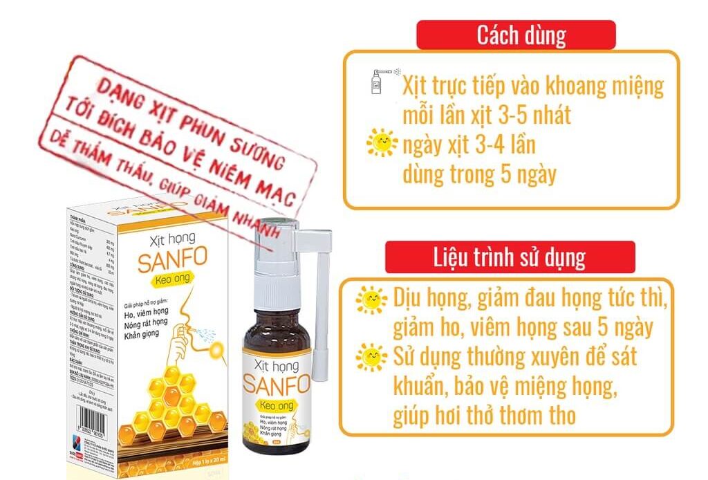 Xịt họng Sanfo