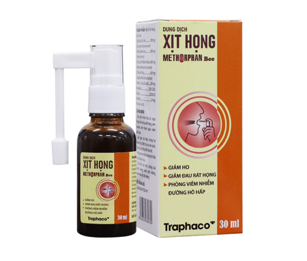 Xịt họng Methorphan Bee chai 30ml Traphaco
