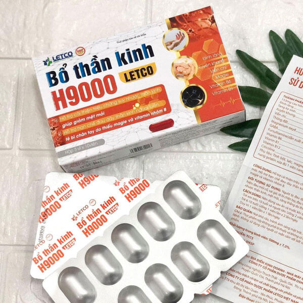 Bổ Thần Kinh H9000 Letco (Hộp 3vỉ x 10viên)