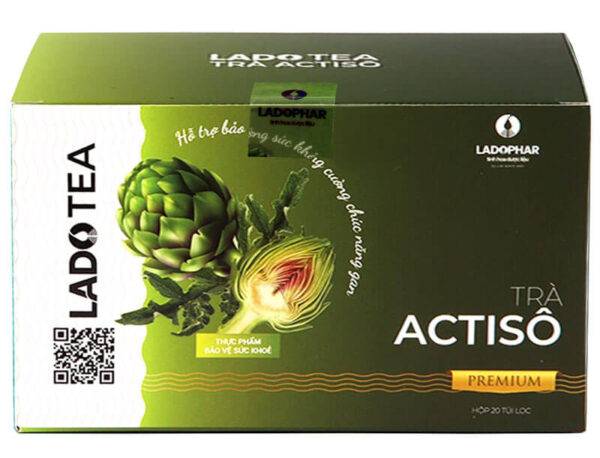 Trà Actisô Premium (Hộp 20 túi lọc) Ladophar