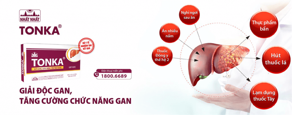 Tonka Nhất Nhất - Thuốc Bổ Gan, Giải độc, Tái Tạo Gan