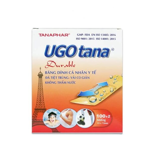 Băng cá nhân Ugotana Hộp 102 Miếng (19 x 72mm)