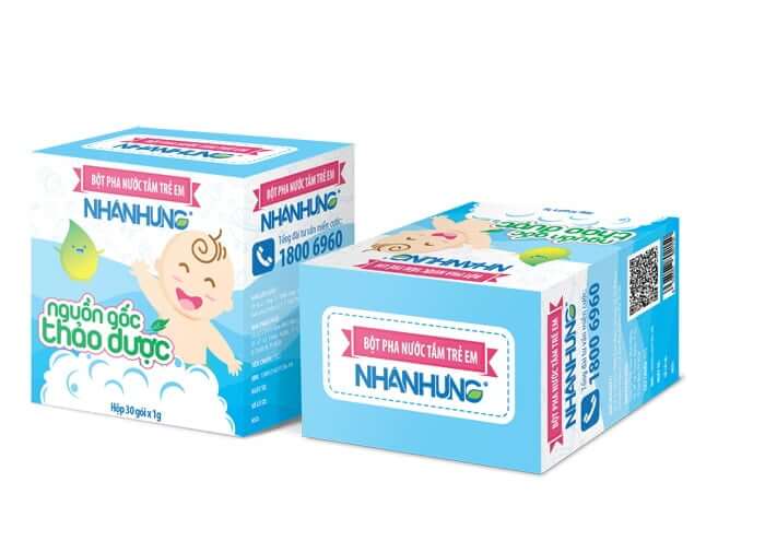 Bột Pha Nước Tắm Trẻ Em Nhân Hưng