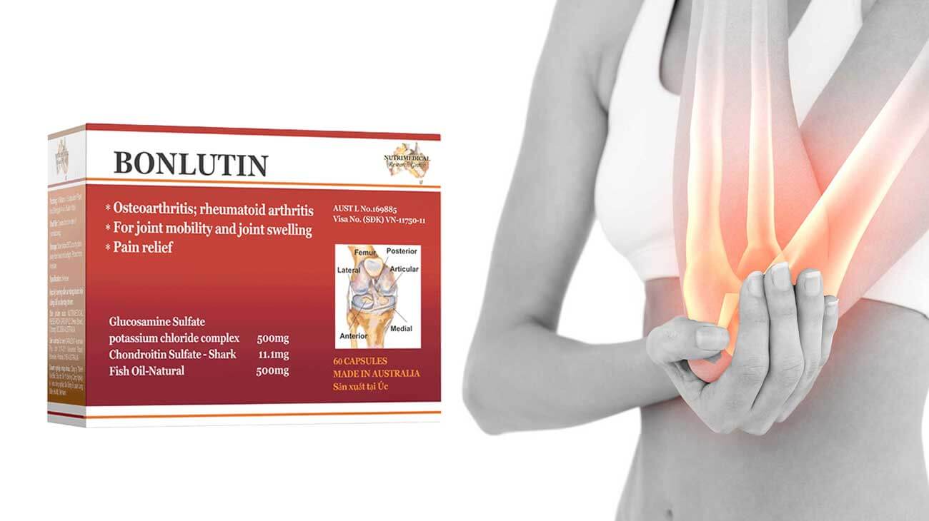 Bonlutin (4vỉ x 15viên) Thuốc Điều Trị Thoái Hoá Khớp Gối