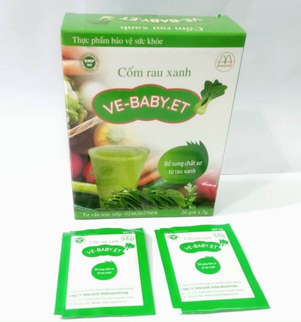 Cốm rau xanh Vebaby.et (Hộp 20 Gói)