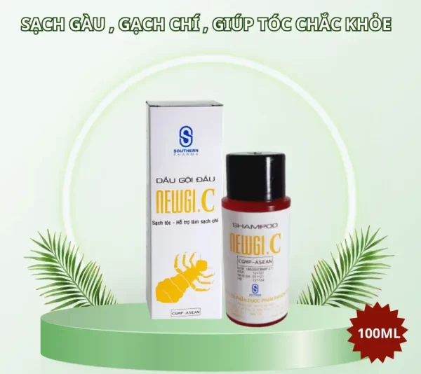 Dầu gội sạch chí Newgi.C 2 trong 1 (100ml)