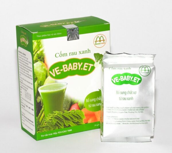 Cốm rau xanh Vebaby.et (Hộp 20 Gói)