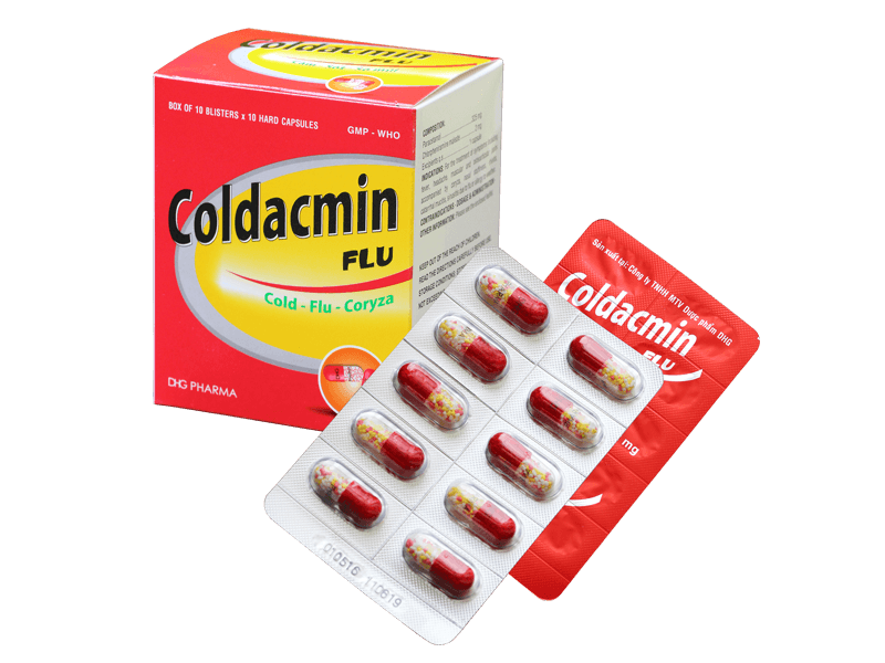 Coldacmin Flu ( Hộp 10vỉ x 10viên) DHG