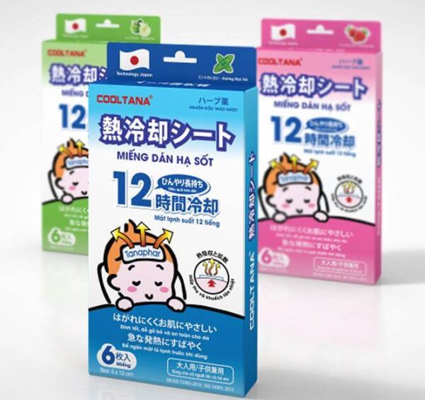 Miếng Dán Hạ Sốt CoolTana (Hộp 6 miếng)