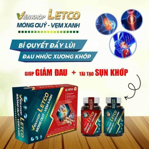 Viên Khớp Letco Móng Quỷ - Vẹm Xanh
