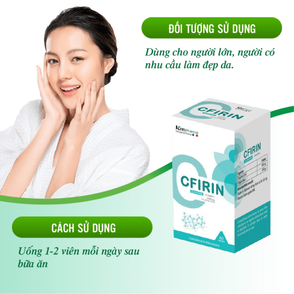 Cfirin Glutathion 500mg Kenpharma- giúp trắng da