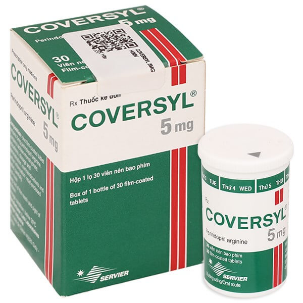 Thuốc Coversyl 5mg (Hộp 1lọ x 30 viên)