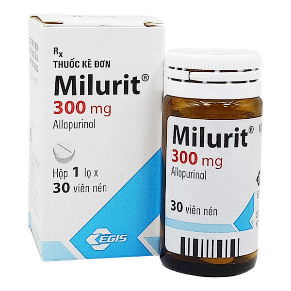 hình ảnh thuốc milurit 300mg