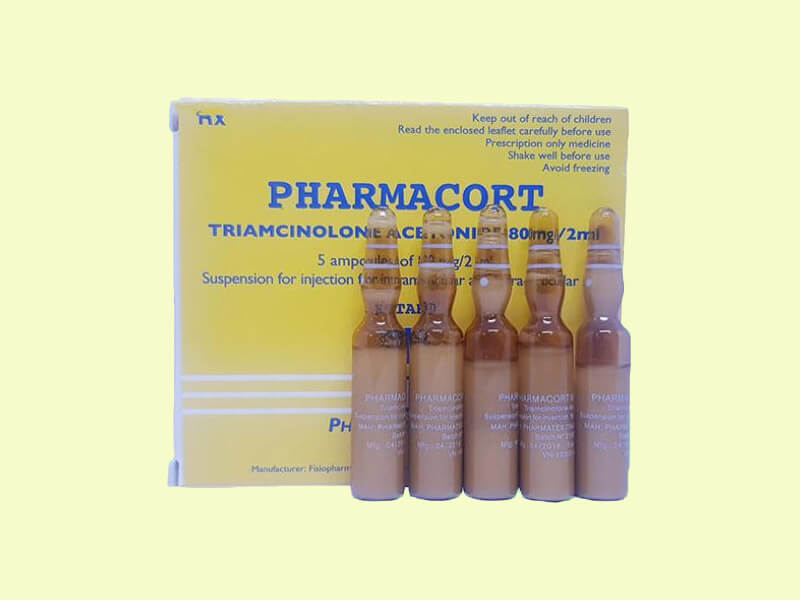 Thuốc tiêm Pharmacort hộp 5 ống