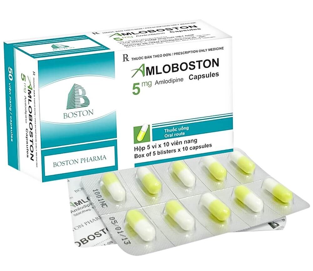 Amloboston 5mg Boston (5 vỉ x 10 viên)