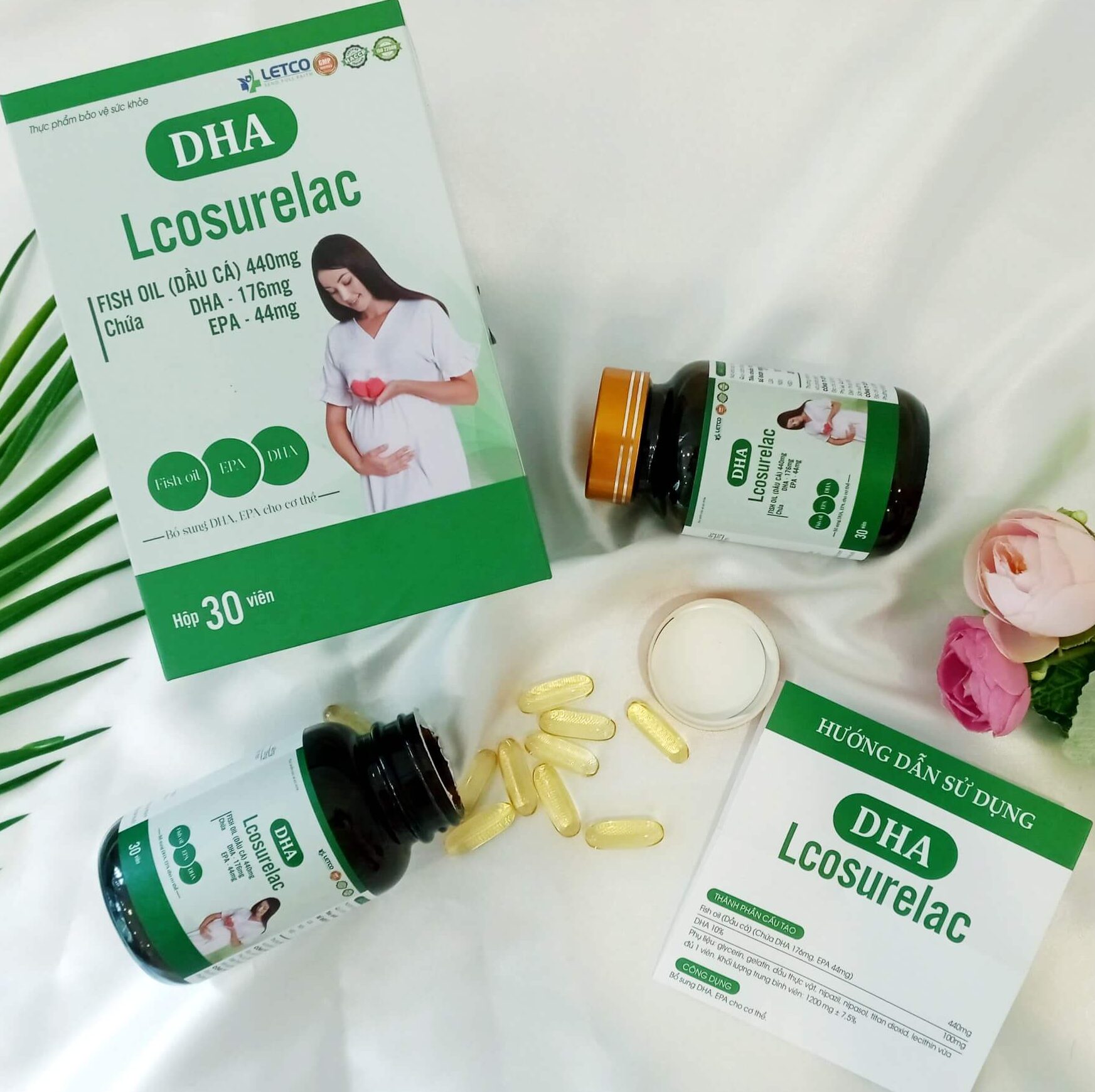 DHA Lcosurelac Letco (Hộp 30 Viên)