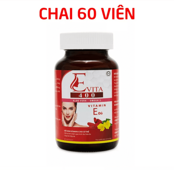 Viên uống đẹp da Evita 400 lọ 60 viên