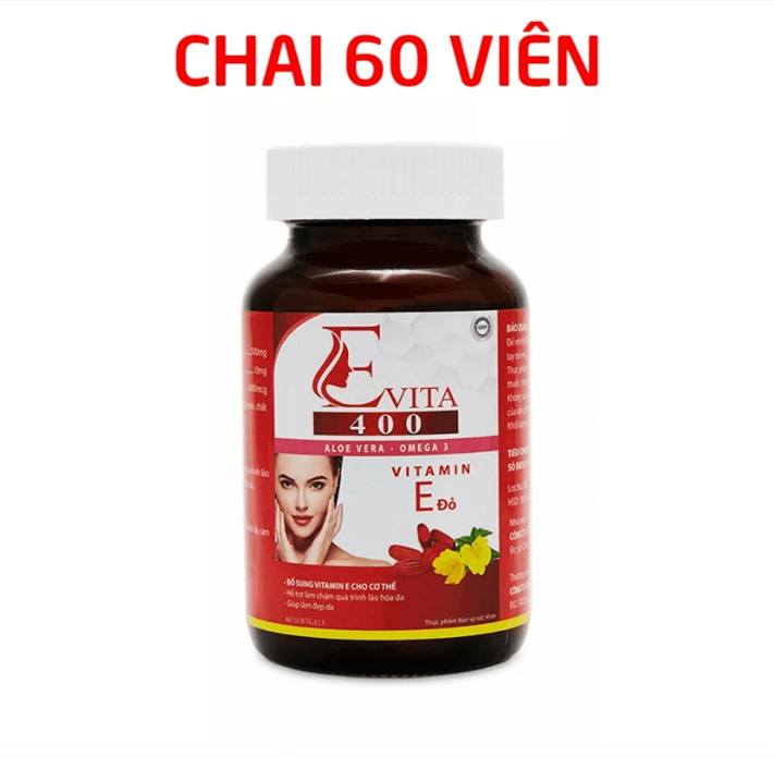 Viên uống đẹp da Evita 400 lọ 60 viên