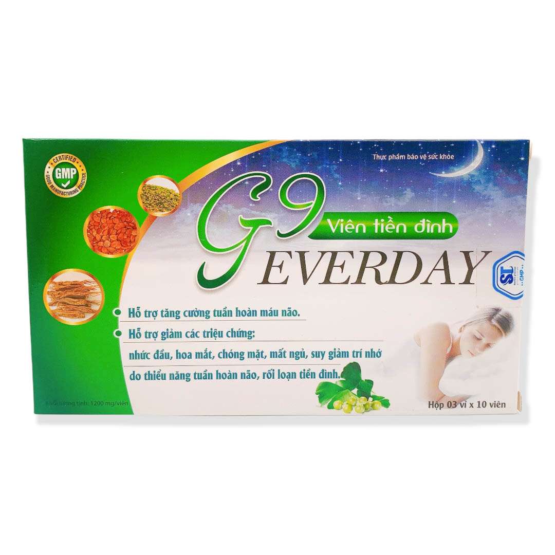 Viên tiền đình G9 every day hộp 30 viên