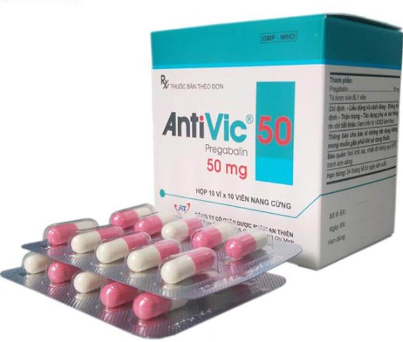 AntiVic 50mg An Thiên (Hộp 10 vỉ x 10 viên)
