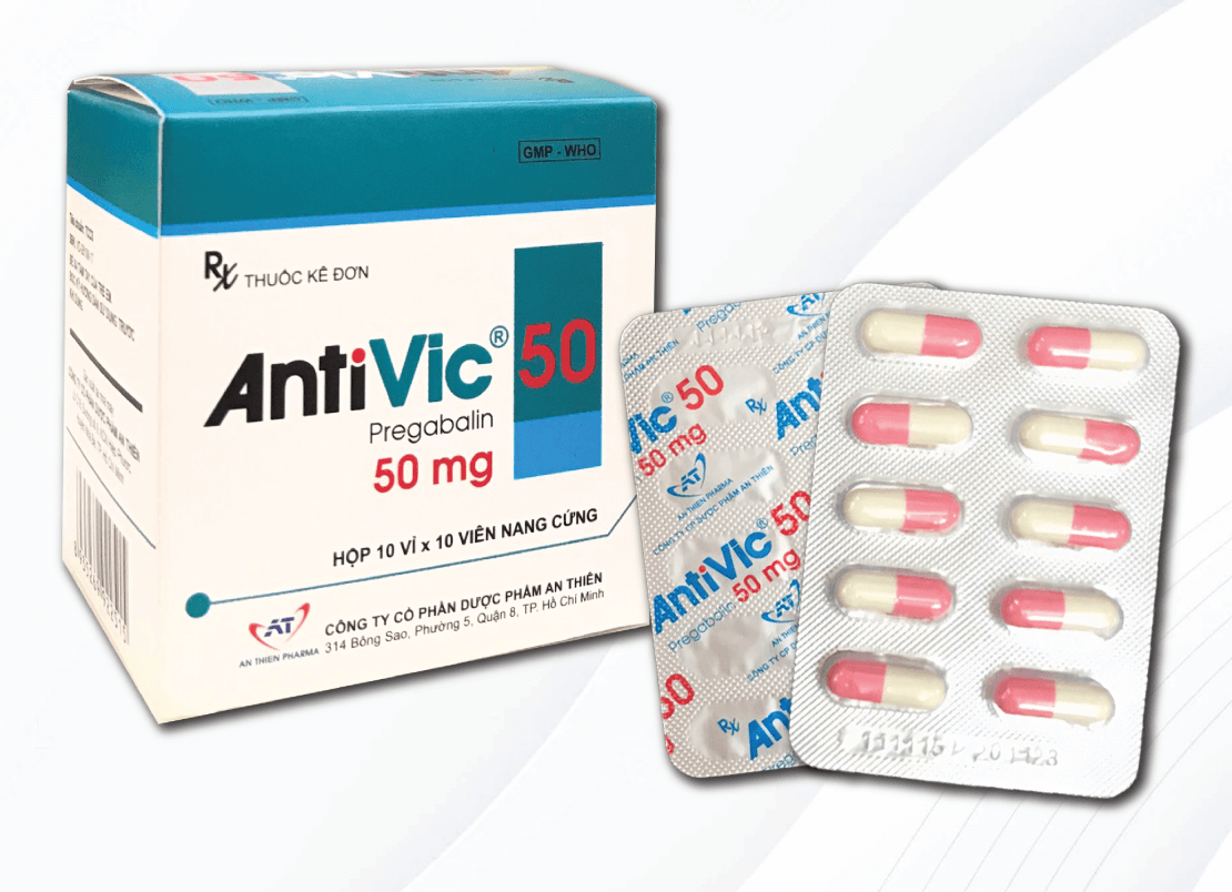AntiVic 50mg An Thiên (Hộp 10 vỉ x 10 viên)