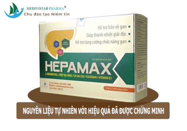 Viên uống giúp giải độc, tăng cường chức năng gan Hepamax hộp 60 viên