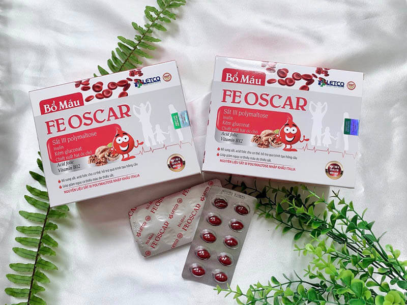 Viên bổ máu Feoscar hộp 100 viên Letco
