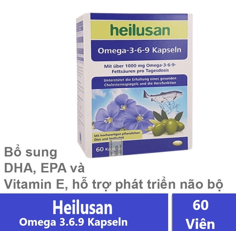 Viên uống Omega 3-6-9 Kapseln Đức hộp 60 viên