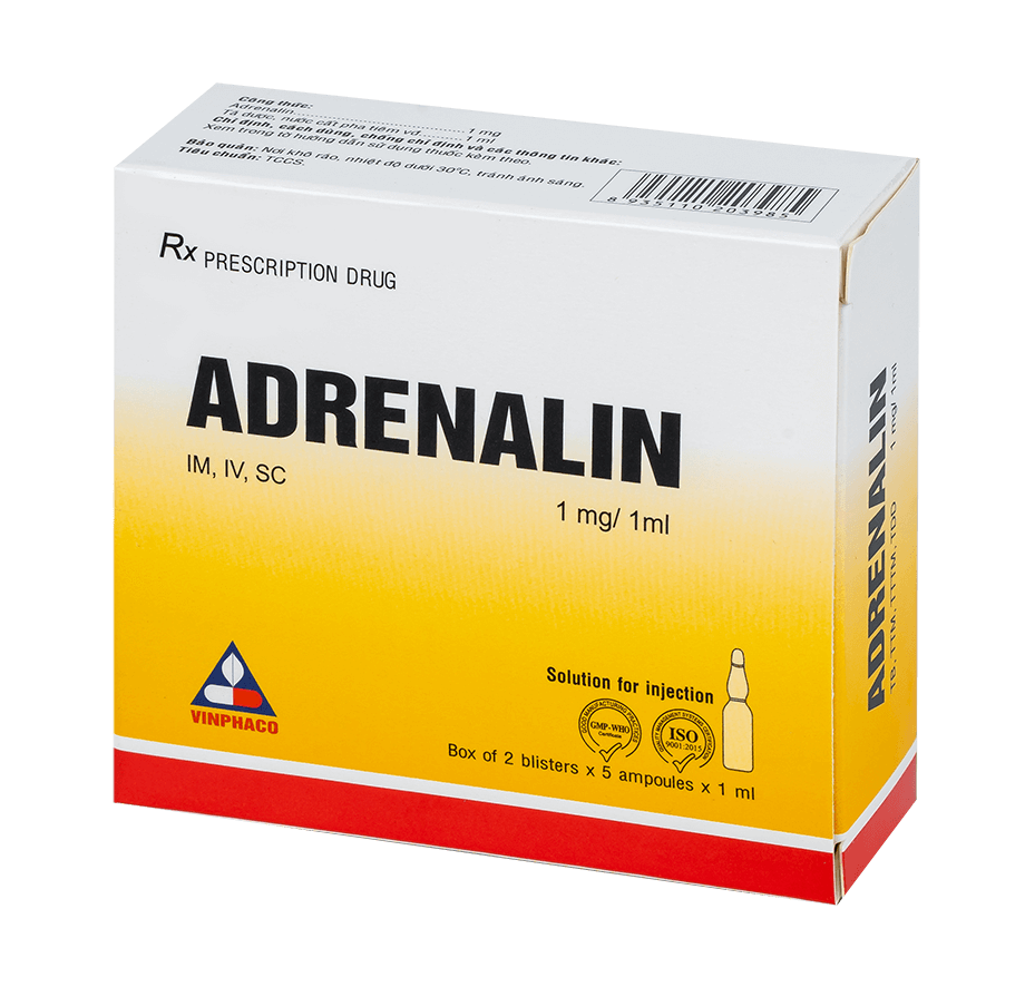 Thuốc Adrenalin 1mg/1ml Vinphaco