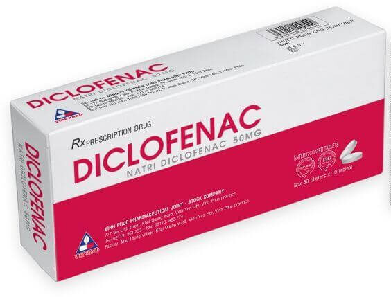 Thuốc Diclofenac 50mg Vinphaco
