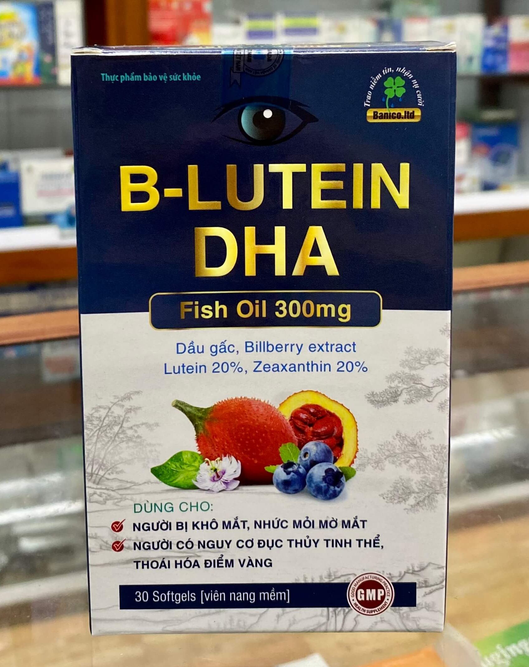 B-LUTEIN DHA Banico (Hộp 30 Viên)
