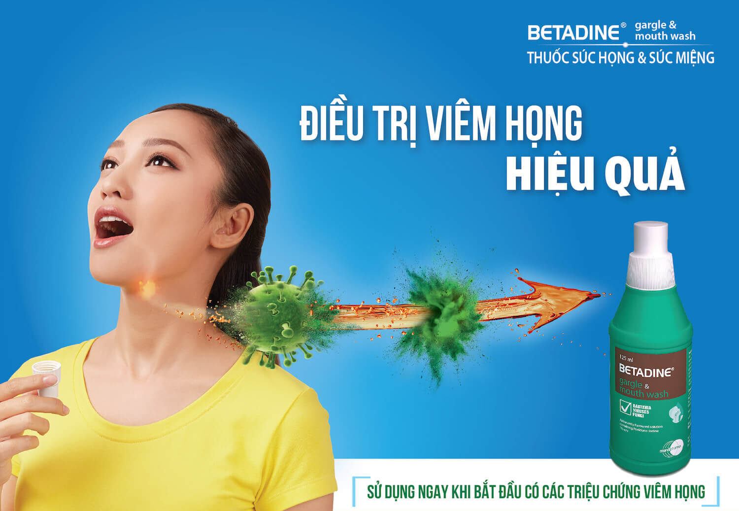 Betadine Gargle & Mouth Wash 125ml