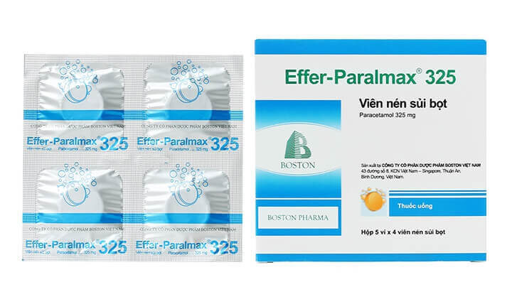Effer-Paralmax 325 (Hộp 5 vỉ x 4 viên)