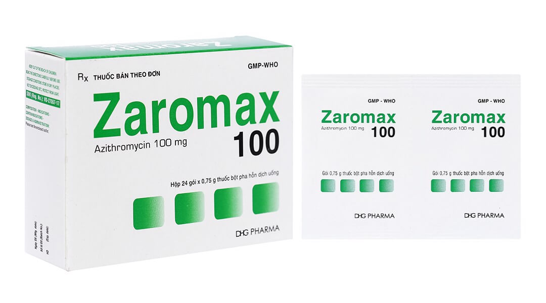 Zaromax 100 DHG (Hộp 24 gói)