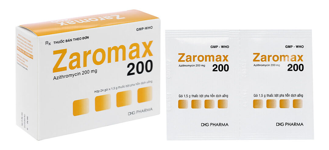 Zaromax 200 DHG (Hộp 24 gói)