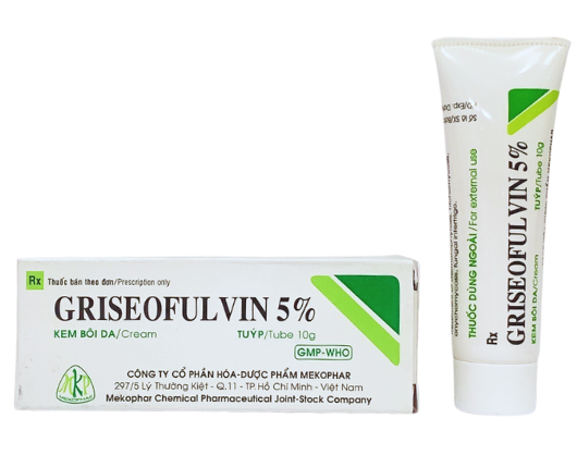 Griseofulvin 5% Mekophar (Tuýp 10g)