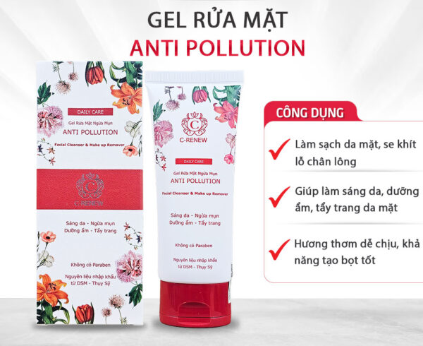 Gel rửa mặt C-Renew Anti Pollution 100ml