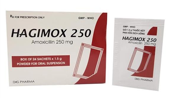 Hagimox 250 DHG (Hộp 24 gói x 1.5g)