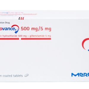 Glucovance 500mg/5mg (Hộp 2 vỉ x 15 viên)