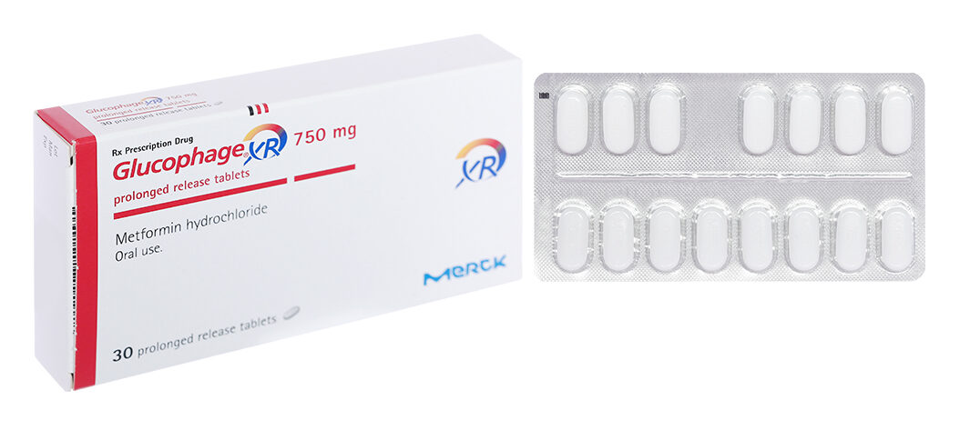 Glucophage XR 750mg (Hộp 2vỉ x 15viên)