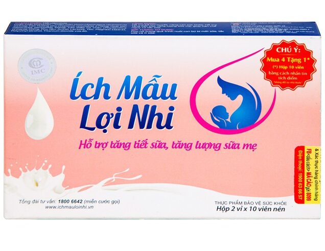 Ích Mẫu Lợi Nhi (Hộp 2 vỉ x 10 viên)