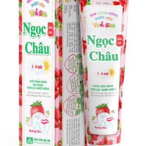Kem đánh răng dược liệu Ngọc Châu Dâu (2 đến 6 tuổi)