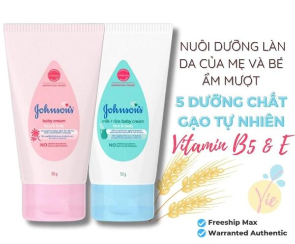 Kem dưỡng ẩm Johnson baby (Tuýp 50g)